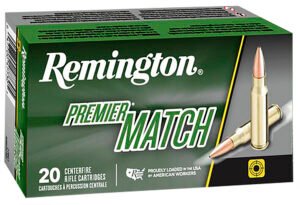 Remington Ammunition 21486 Premier Match 308Win 175gr Sierra MatchKing BTHP 20 Per Box/10 Case