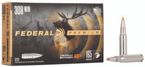 Federal P308TT2 Premium  308Win 165gr Trophy Bonded Tip 20 Per Box/10 Case