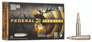 Federal P308TT1 Premium  308Win 180gr Trophy Bonded Tip 20 Per Box/10 Case