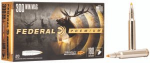 Federal P300WTT1 Premium  300WinMag 180gr Trophy Bonded Tip 20 Per Box/10 Case