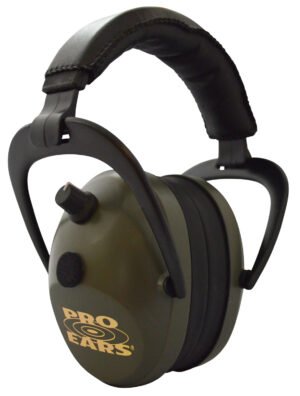 Pro Ears PEG2SMG Gold II 26 Electronic Muff 26 dB Over the Head Black/Green Adult 1 Pair