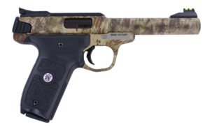 Smith & Wesson 10297 SW22 Victory Full Size Frame 22 LR 10+1 5.50" Kryptek Highlander Match Grade Steel Barrel & Frame, Black Textured Grip, Thumb Safety