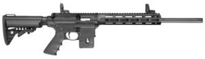 Smith & Wesson 10205 M&P15-22 Sport Performance Center 22 LR Caliber with 10+1 Capacity, 18" Threaded Barrel, Matte Black Metal Finish & Adjustable Vltor Black Synthetic Stock Right Hand