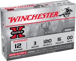 Winchester Ammo XB12300VP Super X  12Gauge 3" 15Pellets 00Buck Shot 15 Per Box/10 Case *Value Pack