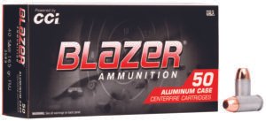 CCI 3589 Blazer Handgun 40S&W 165gr Total Metal Jacket 50 Per Box/20 Case