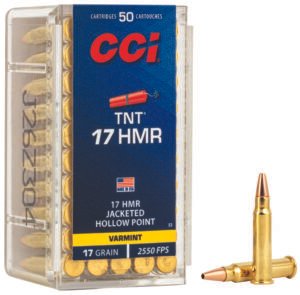 CCI 0053 TNT  17HMR 17gr Jacketeded Hollow Point 50 Per Box/40 Case