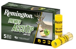 Remington Ammunition 20498 Premier AccuTip  20 Gauge 3" Sabot Slug Shot 5 Per Box/ 20 Cs