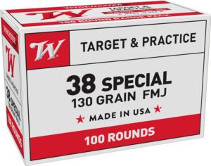 Winchester Ammo USA38SPVP USA Value Pack 38Special 130gr Full Metal Jacket 100 Per Box/5 Case