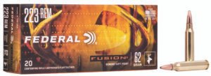Federal F223FS1 Fusion  223Rem 62gr Bonded Soft Point 20 Per Box/10 Case