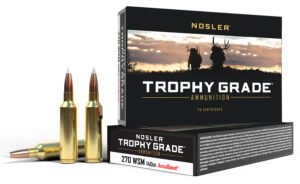 Nosler 60030 Trophy Grade  270WSM 140gr Nosler AccuBond 20 Per Box/10 Case