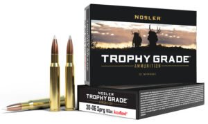 Nosler 60057 Trophy Grade  30-06Springfield 165gr Nosler AccuBond 20 Per Box/10 Case