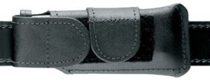 Safariland 123832 Horizontal Mag Pouch  Single Leather Hook & Loop Compatible With Glock 17/19/22/23/34/35