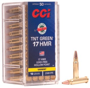 CCI 951 TNT Green  17HMR 16gr Speer TNT Green Hollow Point 50 Per Box/40 Case