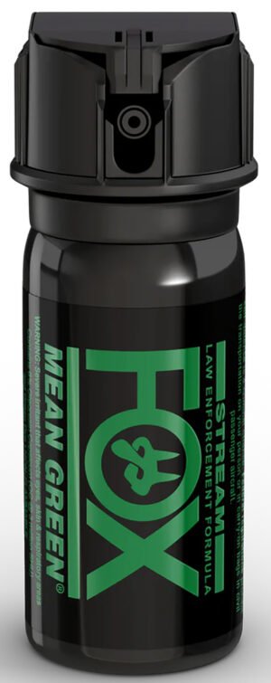 Fox Labs 156MGS Mean Green  Capsaicinoids 2 oz Black Spray Features Green Staining To ID Assaliant