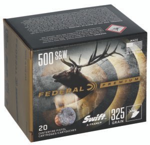 Federal P500SA Premium  500S&W Mag 325gr Swift A Frame 20 Per Box/10 Case