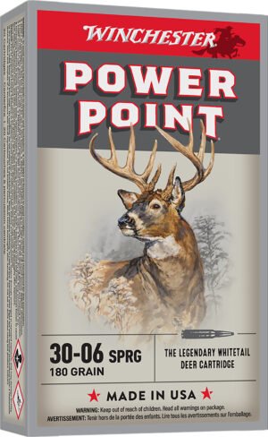 Winchester Ammo X30064 Power-Point  30-06Springfield 180gr 20 Per Box/10 Case