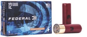 Federal F1314B Power-Shok Magnum 12Gauge 3" 41Pellets 1 15/16oz 4BuckShot 5 Per Box/50 Case
