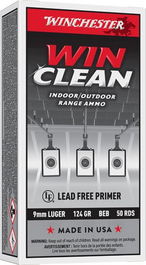 Winchester Ammo WC92 Super X  9mmLuger 124gr Winclean Brass Enclosed Base 50 Per Box/10 Case