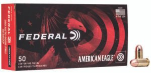 Federal AE380AP American Eagle Handgun 380ACP 95gr Full Metal Jacket 50 Per Box/20 Case
