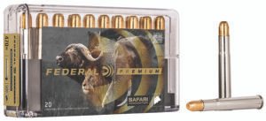 Federal P470T2 Premium Safari Cape-Shok 470NitroExpress 500gr Trophy Bonded Sledgehammer Solid 20 Per Box/10 Case