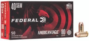 Federal AE40R1 American Eagle Handgun 40S&W 180gr Full Metal Jacket 50 Per Box/20 Case