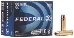 Federal C32HRB Personal Defense  32H&R Mag 85gr Jacketed Hollow Point 20 Per Box/25 Case