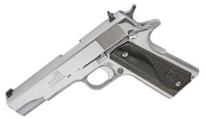 IVER 1911A1 45ACP 5" Chrome/BLk Grip 8rd