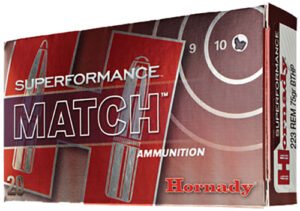 Hornady 80264 Superformance Match 223Rem 75gr Boat Tail Hollow Point 20 Per Box/10 Case