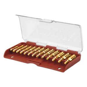 Tipton 749245 Jag Set  Multi-Caliber 8-32/5-40 Thread Brass 13 Pieces Includes Storage Box