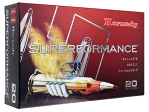 Hornady 80633 Superformance  7mmRemMag 162gr Super Shock Tip 20 Per Box/10 Case