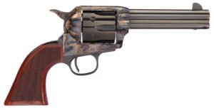 Taylors & Company 550825 Runnin Iron  357 Mag Caliber with 4.75" Blued Finish Barrel, 6rd Capacity Blued Finish Cylinder, Color Case Hardened Finish Steel Frame & Checkered Walnut Grip