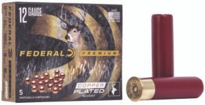 Federal P135F00 Premium Magnum 12Gauge 3.50" 18Pellets 2 1/4oz 00BuckShot 5 Per Box/50 Case