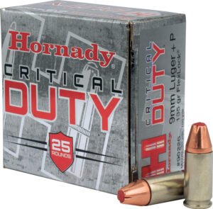 Hornady 90226 Critical Duty  9mmLuger+P 135gr Hornady FlexLock 25 Per Box/10 Case