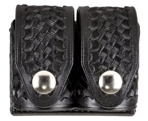 HKS 203BLBN SpeedLoader Case  Double Large Black Hytrel Belt Loop Belts 2.25" Wide