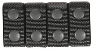 Blackhawk 44B351BK Belt Keeper  2.25" Black Nylon Snap Mount