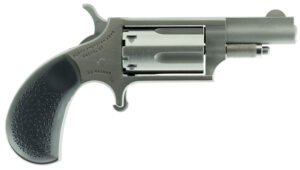 North American Arms 22MGRC Mini-Revolver  Sports South Exclusive 22 WMR 5 Shot 1.63" Stainless Steel Barrel, Frame & Cylinder, Black Rubber Grip, Exposed Hammer
