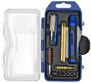 DAC GM40P GunMaster Cleaning Kit 40 Cal & 10mm Pistol/14 Pieces Black/Blue