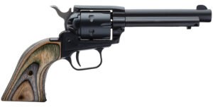 Heritage Mfg RR22MBS4 Rough Rider  22 LR 22 WMR 6 Shot 4.75" Black Satin Barrel, Cylinder & Frame, Camo Laminate Grips