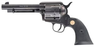 Chiappa Firearms CF340160 SAA 1873  Medium Frame 22 LR 10 Shot, 5.50" Blued Steel Barrel, Blued Steel Frame, Blued Cylinder, Black Plastic Grip, Exposed Hammer