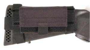 Blackhawk 52BS02BK Buttstock Shell Pouch  Black Nylon 5rd Shotgun Ambidextrous