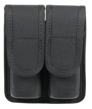 Blackhawk 44A001BK Double Mag Pouch  Black Cordura Compatible w/Double Stack/9mm/40/45