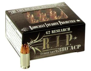 G2 Research G00001 R.I.P  380ACP 62gr Fracturing Hollow Point 20 Per Box/25 Case