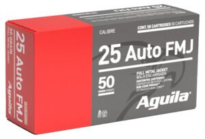 Aguila 1E252110   25ACP 50gr Full Metal Jacket 50 Per Box/20 Case