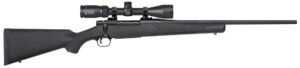 Mossberg 27933 Patriot  308 Win Caliber with 5+1 Capacity, 22" Fluted Barrel, Matte Blued Metal Finish & Black Synthetic Stock Right Hand (Full Size) Includes Vortex Crossfire II 3-6x40mm Scope