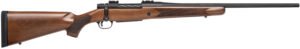 Mossberg 27882 Patriot  Full Size 270 Win 5+1 22" Matte Blued Fluted Barrel, Drilled & Tapped Matte Blued Stainless Steel Receiver, Walnut Fixed Stock, Right Hand