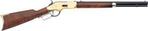 Taylors & Company 550190 1866  45 Colt (LC) Caliber with 10+1 Capacity, 20" Blued Octagon Barrel, Brass Metal Finish & Walnut Stock Right Hand (Full Size)