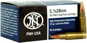 FN 5.7X28 27GR LEAD FREE JHP - SS195LF 50RD 40BX/CS