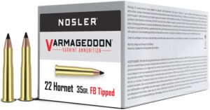 NOSLER VARMAGEDDON 22 HORNET - 35GR FBT 50RD 10BX/CS