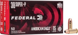 FEDERAL AE 38 SUPER +P 115GR - JHP 50RD 20BX/CS