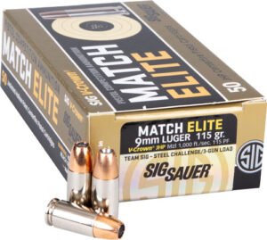 SIG AMMO 9MM 115GR ELITE - V-CROWN COMPITIION 50RD 10BX/C